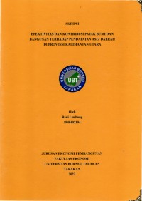 Efektivitas Dan Kontribusi Pajak Bumi Dan Bangunan Terhadap Pendapatan Asli Daerah Di Provinsi Kalimantan Utara