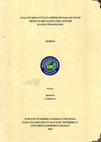 Analisis Kesantunan Imperatif Dalam Novel Aroma Karsa Karya Dee Lestari (Kajian Pragmatik)