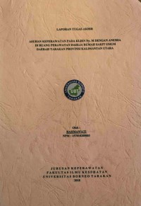 Asuhan Keperawatan Pada Klien Ny. M Dengan Anemia Di Ruang Perawatan Dahlia Rumah Sakit Umum Daerah Tarakan Provinsi Kalimantan Utara