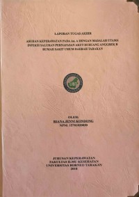 Asuhan Keperawatan Pada An. A Dengan Masalah Utama Infeksi Saluran Pernafasan Akut Di Ruang Anggrek B Rumah Sakit Umum Daerah Tarakan