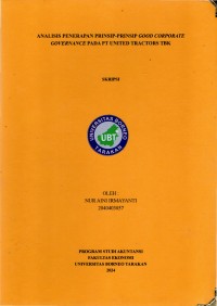 Analisis Penerapan Prinsip-Prinsip Good Corporate Governance Pada PT United Tractors Tbk