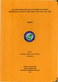 Analisis Kinerja Keuangan Pemerintah Daerah Provinsi Kalimantan Utara Tahun Anggaran 2018 - 2022