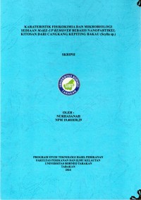 Karakteristik Fisikokimia Dan Mikrobiologi Sediaan Make-Up Remover Berbasis Nanopartikel Kitosan Dari Cangkang Kepiting Bakau (Scylla sp.)