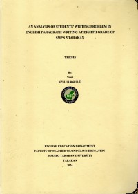 An Analysis Of Students' Writing Problems In English Paragraph Writing At Eighth Grade Of SMPN 5 Tarakan