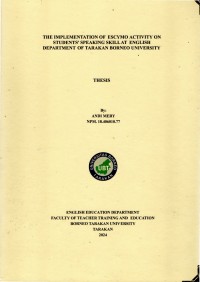 The Implementation Of Escymo Activity On Students' Speaking Skill At English Department Of Borneo Tarakan University