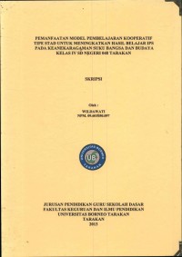 Pemanfaatan Model Pembelajaran Kooperatif Tipe STAD Untuk Meningkatkan Hasil Belajar IPS Pada Keanekaragaman Suku Bangsa Dan Budaya Kelas IV SD Negeri 048 Tarakan
