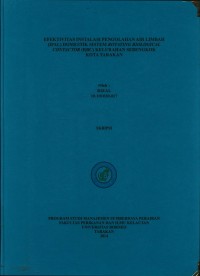 Efektivitas Instalasi Pengolahan Air Limbah (IPAL) Domestik Sistem Rotating Biological Contactor (RBC) Kelurahan Sebengkok Kota Tarakan