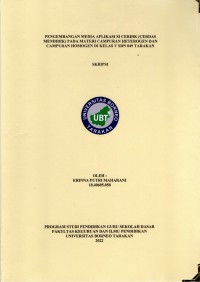 Pengembangan Media Aplikasi Si Cerdik (Cerdas Mendidik) Pada Materi Campuran Heterogen Dan Campuran Homogen Di Kelas V SDN 049 Tarakan