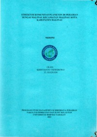 Struktur Komunitas Plankton Di Perairan Sungai Malinau Kecamatan Malinau Kota Kabupaten Malinau