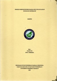 PROSES MORFOFONEMIK BAHASA BULUNGAN KAJIAN FONOLOGI GENERATIF