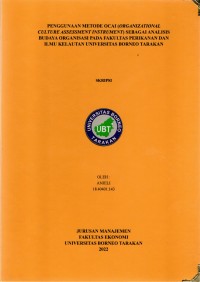 Penggunaan Metode OCAI (Organizational Culture Assessment Instrument) Sebagai Analisis Budaya Organisasi Pada Fakultas Perikanan Dan Ilmu Kelautan Universitas Borneo Tarakan