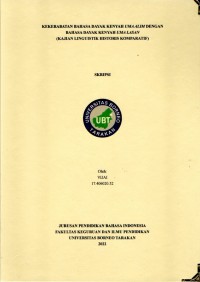 Kekerabatan Bahasa Dayak Kenyah Uma Alim Dengan Bahasa Dayak Kenyah Uma Lasan (Kajian Linguistik Historis Komparatif)