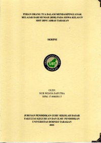 Peran Orang Tua Dalam Mendampingi Anak Belajar Dari Rumah (BDR) Pada Siswa Kelas IV SDIT Ibnu Abbas Tarakan