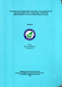 Pengaruh Bioenrichment Ekstrak Daun Mengkudu (Morinda citrifolia) Pada Artemia Salina Terhadap Pertumbuhan Udang Windu (Penaeus monodon)