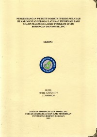 Pengembangan Website Imabkin (WEBIM) Wilayah III Kalimantan Sebagai Layanan Informasi Bagi Calon Mahasiswa Baru Program Studi Bimbingan Dan Konseling