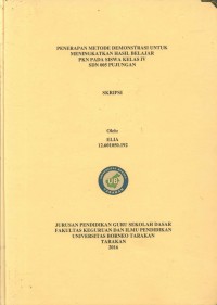 Penerapan Metode Demonstrasi Untuk Meningkatkan Hasil Belajar PKn Pada Siswa Kelas IV SDN 005 Pujungan