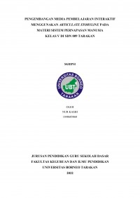 Pengembangan Media Pembelajaran Interaktif Menggunakan Articulate Storyline Pada Materi Sistem Pernapasan Manusia Kelas V Di SDN 009 Tarakan