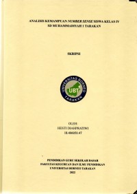 Analisis Kemampuan Number Sense Siswa Kelas IV SD Muhammadiyah 1 Tarakan