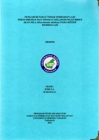 Pengaruh Padat Tebar Terhadap Laju Pertumbuhan Dan Tingkat Kelangsungan Hidup Ikan Nila (Oreochromis niloticus) Pada Sistem Resirkulasi