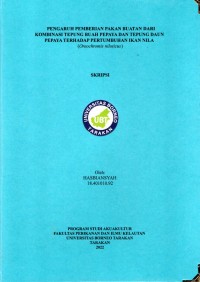 Pengaruh Pemberian Pakan Buatan Dari Kombinasi Tepung Buah Pepaya Dan Tepung Daun Pepaya Terhadap Pertumbuhan Ikan Nila (Oreochromis niloticus)