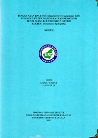 Penggunaan Ragi Roti (Saccharomyces cereviciae) Dan Vitamin C Untuk Meningkatkan Resistensi Benih Ikan Lele Terhadap Infeksi Bakteri (Aeromonas hydrophila)