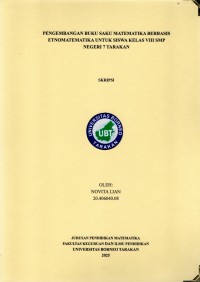 Pengembangan Buku Saku Matematika Berbasis Etnomatematika Untuk Siswa Kelas VIII SMP Negeri 7 Tarakan