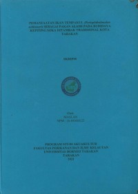 Pemanfaatan Ikan Tempakul (Periophthalmodon Schlosseri) Sebagai Pakan Alami Pada Budidya Kepting Soka Di Tambak Tradisional Kota Tarakan