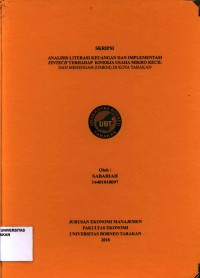 Analisis Literasi Keuangan Dan Implementasi Fintech Terhadap  Kinerja Usaha Mikro Kecil Dan Menengah (UMKM) Di Kota Tarakan
