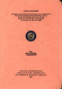 Asuhan Keperawatan Pada An. A Dengan Kejang Demam Sederhana (KDS) Di Ruang Perawatan Anak Melati RSUD Tk. I Tarakan Tanggal 23–25 Juli 2012