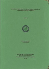 Analisis Penawaran Jagung Manis (Zea mays l. saccharata) Di Kota Tarakan