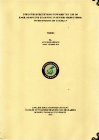 Students Perception Toward The Use Of English Online Learning In Senior High School Muhammadiyah Tarakan