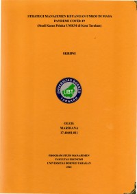 Strategi Manajemen Keuangan UMKM Di Masa Pandemi Covid-19 (Studi Kasus Pelaku UMKM Di Kota Tarakan)