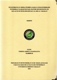 Pengembangan Media Pembelajaran Animasi Berbasis Pendidikan Karakter Pada Materi Mendongeng Di Kelas III SD Muhammadiyah 3 Al-Hilal Tarakan