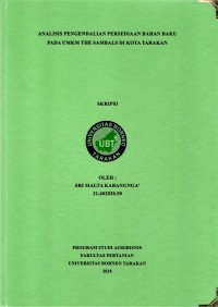Analisis Pengendalian Persediaan Bahan Baku Pada UMKM The Sambals Di Kota Tarakan