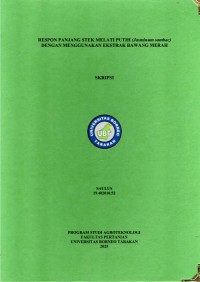 RESPON PANJANG STEK MELATI PUTIH (Jasminum Sambac)
DENGAN MENGGUNAKAN EKSTRAK BAWANG MERAH