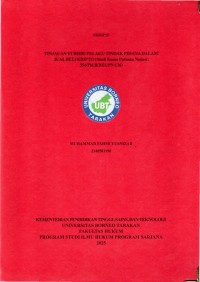 TINJAUAN YURIDIS PELAKU TINDAK PIDANA DALAM JUAL BELI KRIPTO (Studi Kasus Putusan Nomor: 354/Pid.B/2021/PN Cbi)
