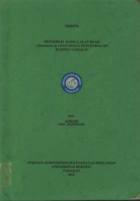 Distribusi Hama Lalat Buah (Bractocera Sp.) Dan Upaya Pengendalian Di Kota Tarakan