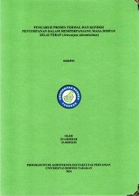 Pengaruh Proses Termal Dan Kondisi Penyimpanan Dalam Memperpanjang Masa Simpan Selai Terap (Artocarpus odoratissimus)