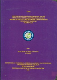 Peningkatan Kapasitas Masyarakat Dalam Pengawasan Di Wilayah Perbatasan Darat Sebatik Sebagai Wujud Penyelenggaraan Hukum Ketahanan Nasional Oleh TNI AD