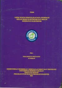 Aspek Hukum Pertukaran Data Informasi Rekam Medis Elektronik dan Rekam Kesehatan Elektronik