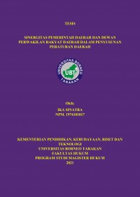 Sinergitas Pemerintah Daerah dan Dewan Perwakilan Rakyat Daerah Dalam Penyusunan Peraturan Daerah