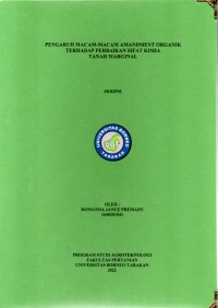 Pengaruh Macam-Macam Amandment Organik Terhadap Perbaikan Sifat Kimia Tanah Marginal