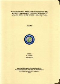 Pengaruh Model Problem Based Learning (PBL) Berbantu Media Prezi Terhadap Kemampuan Analisis Siswa Di SMP Negeri 1 Sebatik Utara