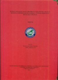 Pemenuhan Hak Asasi Manusia Dalam Melakukan Kegiatan Beribadah Di Lembaga Pemasyarakatan Kelas IIA Tarakan
