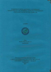 Pemberian Media Kotoran Sapi Dengan Konsentrasi Yang Berbeda Terhadap Kepadatan Populasi Cacing Sutra (Tubifex Sp.)