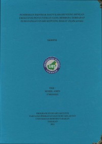 Pemberian Ekstrak Daun Karamunting Dengan Frekuensi Penyuntikan Yang Berbeda Terhadap Pematangan Ovari Kepiting Bakau (Scylla serrata)