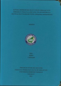Kinerja Reproduksi Ikan Cupang (Betta Sp.) Yang Diberikan Pakan Alami Yang Telah Diperkaya Ekstrak Daun Karamunting (Melastoma malabatrhicum)