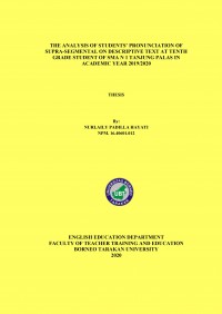 The Analysis Of Students’ Pronunciation Of Supra-Segmental On Descriptive Text At Tenth Grade Student Of SMAN 1 Tanjung Palas In Academic Year 2019/2020