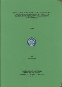 Tingkat Pengetahuan Masyarakat Terhadap Ekosistem Hutan Mangrove Di Kelurahan Mamburungan Kecamatan Tarakan Timur Kota Tarakan