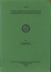 Pengaruh Pemberian Air Kelapa Pada Tahap Sub-Kultur Terhadap Perbanyakan Tanaman Anggrek Dendrobium Melalui Teknik Kultur Jaringan
